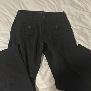Black low rise jeans